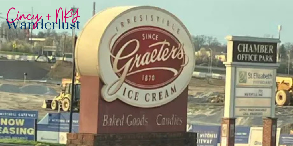 Best Restaurants in Cincinnati showing the signage of a Graeter's
