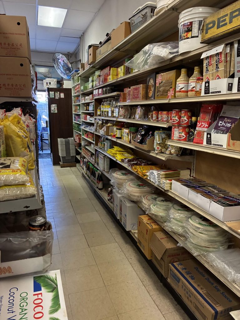 Shelves in Saigon Market